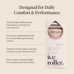 Kitsch Ice Roller for Face – Stainless Steel Ice Face Roller to Reduce Puffiness, Redness & Headaches – Cooling Facial Roller for Skin Care, Irritation Relief & Spa-Like Experience at Home - Pink