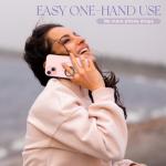 Jsoerpay Transparent Phone Ring Holder 2 Pcs, Clear Cell Phone Ring Holder with Diamond, Finger Grip 360°Rotation Compatible with Most of The Phones, Tablet and Case (Black)