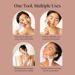 Kitsch Ice Roller for Face – Stainless Steel Ice Face Roller to Reduce Puffiness, Redness & Headaches – Cooling Facial Roller for Skin Care, Irritation Relief & Spa-Like Experience at Home - Pink