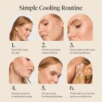 Kitsch Ice Roller for Face – Stainless Steel Ice Face Roller to Reduce Puffiness, Redness & Headaches – Cooling Facial Roller for Skin Care, Irritation Relief & Spa-Like Experience at Home - Pink