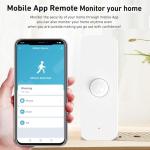 Smart PIR Motion Sensor: WiFi Motion Detector with App Notification Alerts, Wireless Contact Sensor for Home Security and Smart Home Automation, No Hub Required, Compatible with Alexa