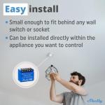 Shelly 1 Mini Gen3, WiFi & Matter Smart Relay Switch with Dry Contacts, 1-Channel 8A, Compatible with Alexa, Home Assistant, SmartThings & Google Home, DYI, Garage Door Opener, No Hub Required
