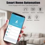 Smart PIR Motion Sensor: WiFi Motion Detector with App Notification Alerts, Wireless Contact Sensor for Home Security and Smart Home Automation, No Hub Required, Compatible with Alexa