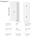 Smart PIR Motion Sensor: WiFi Motion Detector with App Notification Alerts, Wireless Contact Sensor for Home Security and Smart Home Automation, No Hub Required, Compatible with Alexa