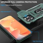 SEFING Phone Case for iPhone 15 Pro Case with Slide Camera Cover, with Finger Ring Holder Stand, fit Magnetic Car Mount, for iPhone 15 Pro (Alpine Green)