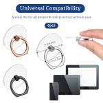 Molain 6Pcs Transparent Phone Ring Grips Holder, 360 Degree Rotation Ring Holder for Phone Case Cell Phone Tablet Case Accessories(Silver + Black + Rose Gold)