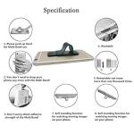 AOLEY Finger Holder for Phones, Cell Phone Grip | Phone Handle | Finger Strap with Stand for iPhone Android Smartphone Small Tablet (PU-Black)