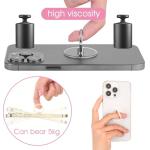 4 Pcs Diamond Cell Phone Ring Holder Stand Transparent Finger Grip Clear Phone Ring Grip Clear 360° Degree Rotation Kickstand Phone Rings for Back of Phone Compatible with Most of Phones