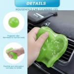 MysticHome for Car Cleaning Gel 160g,Reusable Cleaning Putty for Interior Detailing PC Keyboard, Car Cleaning Supplies, Auto Detailing Tools, Car Slime for Dust Removal, Cleaning Kit(Green, 5.0 OZ)