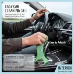 MysticHome for Car Cleaning Gel 160g,Reusable Cleaning Putty for Interior Detailing PC Keyboard, Car Cleaning Supplies, Auto Detailing Tools, Car Slime for Dust Removal, Cleaning Kit(Green, 5.0 OZ)