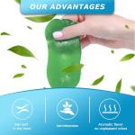MysticHome for Car Cleaning Gel 160g,Reusable Cleaning Putty for Interior Detailing PC Keyboard, Car Cleaning Supplies, Auto Detailing Tools, Car Slime for Dust Removal, Cleaning Kit(Green, 5.0 OZ)