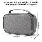 Bevegekos Small Electronics Travel Case, Portable Carrying Organizer Pouch Bag for Charger & Cords/Cables/Power Bank/Hard Drive (Small, Dark Grey)