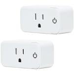Lunabode LED Smart Plug - 2 Pack Smart Home 2.4G Wi-Fi Plugs Outlet Works with Echo, Alexa & Google Home | Smart Plug for Home with Timer, Remote,Voice & Group Controller | No Hub Required