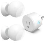 Wireless Motion Sensor Outlet Kit, 2 Sensor & 1 Outlet, Plug-N-Play PIR Motion Activated Switch with Timer, Indoor Motion Detector for Lights & Exhaust Fan of Bathroom, Garage, Laundry Room