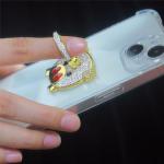 Ycciksld 3 Pcs Cell Phone Finger Holder Finger Grip Phone Case Phone Kickstand Attachment for All Smartphones (3 Kind White)