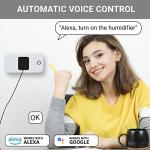 Lunabode LED Smart Plug - 2 Pack Smart Home 2.4G Wi-Fi Plugs Outlet Works with Echo, Alexa & Google Home | Smart Plug for Home with Timer, Remote,Voice & Group Controller | No Hub Required