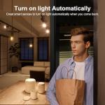 WiFi Motion Sensor, Smart Motion Detector for Home Security, Wireless Motion Sensor App Remote Monitor, Voice Command Compatible with Alexa. 4 Pack