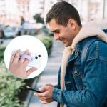 6 Pcs Phone Loop Finger Holder Universal Phone Strap Portable Phone Grip Phone Finger Strap Loop for Phone Case Phone Holder for Hand Phone Grips for Back of Phone