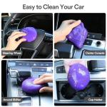 PULIDIKI Car Cleaning Gel Clean Putty, Universal Car Interior Cleaner Slime, Perfect Cleaning Kit Supplies, Auto Detailing Tools Accessories, Dust Remover Gifts for Men Women Purple
