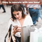 Nogeqi 4 Pack Transparent Phone Ring Grip Adjustable Phone Case Ring Phone Grip Heart Diamond Setting Ring Phone Holder 360 Degree Rotation and 180 Degree Folding Compatible with All Smartphones