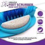 Mars Wellness Bath Scrubber and Foot Exfoliator - Feet Scrubber Dead Skin Remover - Shower Exfoliating with Foot Pumice Stone