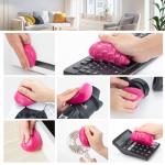 ASFSKY Keyboard Cleaner Universal Cleaning Gel,Slime for Detailing Car Interior Dust Putty Cleaning Goop Cleaner Wipes Swaps for PC Tablet Laptop Keyboards, Cameras,Car Vents, 160g/5.6oz,Rose Red