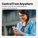 Amazon Basics Dual Smart Plug with Motion Sensor and Night Light, Works with Alexa Only, Control from Anywhere, Automatic Control, 2.4 GHz Wi-Fi, No Hub Required, 4.33 x 2.36 x 1.38 in, White