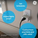 GE Cync Smart Indoor Plug, Smart Outlet Control, WiFi Outlet Plug, Matter Compatible, Works with Alexa and Google Home