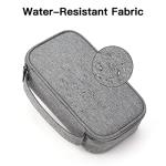 Bevegekos Small Electronics Travel Case, Portable Carrying Organizer Pouch Bag for Charger & Cords/Cables/Power Bank/Hard Drive (Small, Dark Grey)