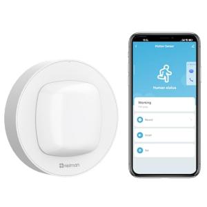 Heiman WiFi Smart Motion Sensor, Wireless Home Security PIR Motion Detector, Real-Time App Notifications and Large Area Detection, Contact Sensor for Tuya App Smart Home Automation