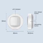 Heiman WiFi Smart Motion Sensor, Wireless Home Security PIR Motion Detector, Real-Time App Notifications and Large Area Detection, Contact Sensor for Tuya App Smart Home Automation