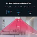 WiFi Smart Motion Sensor: Indoor PIR Motion Detector, Free App Alert, Tuya App Remote Monitor, USB & Battery Dual Power Supply, Infrared Wireless Alarm System for Home Security & Home Automation