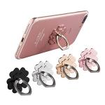 SKYii Cell Phone Ring Stand Finger Ring Holder 360 Rotation Phone Holder Ring Grip Compatible with Apple iPhone Samsung and Other Smart Phones or Phone Case 4-Pack