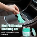 ASFSKY Car Cleaning Gel (Green,Magnolia) Cleaning Putty Universal Dust Cleaning Car Interior Cleaner Keyboard Dust Remover Car Slime Gifts for Women Girl Men（1 Pack）