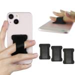 WUOJI Universal Phone Grip for Smartphones - Phone Holder for Hand for Back of Phone - Wireless Charging Compatible (Black) - 3Pack