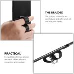 LOEFLIFA 3pcs Phone Finger Strap Holder Set for Smartphones, Anti-Drop Grip Ring Stand with Black, Gold, and Silver Colors, Compatible with Most Cell Phones for Safe One-Hand Use