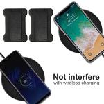 WUOJI Universal Phone Grip for Smartphones - Phone Holder for Hand for Back of Phone - Wireless Charging Compatible (Black) - 3Pack