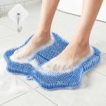 Show Foot Scrubber Mat & Silicone Back Scrubber with Suction Cups, 3 Brush Designs for Deep Cleaning Shower, Foot Brush for Shower, Deep Exfoliation