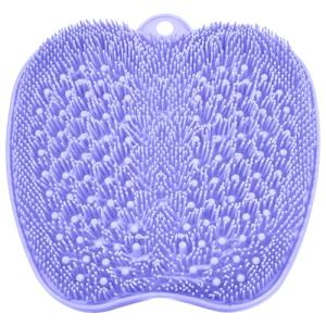 BESKAR Shower Foot Scrubber Mat with Non-Slip Suction Cups, Foot Spa Brush for Cleaning & Exfoliating Your Feet No Bend, Foot Points Reflexology Mat for Relax Your Feet