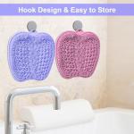 BESKAR Shower Foot Scrubber Mat with Non-Slip Suction Cups, Foot Spa Brush for Cleaning & Exfoliating Your Feet No Bend, Foot Points Reflexology Mat for Relax Your Feet
