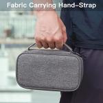 Bevegekos Small Electronics Travel Case, Portable Carrying Organizer Pouch Bag for Charger & Cords/Cables/Power Bank/Hard Drive (Small, Dark Grey)