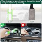 Fitosy Car Interior Duster Detail Brushes, Soft Bristles Brush Car Accessories for Cleaning Dashboard Air Vent Crevice, Detailing Dusting Tool Kit for Auto Truck SUV RV