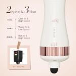 Travel Blow Dryer Brush in one, Dual Voltage 110V-240V Mini Hot Air Brush, Hair Trends Nano Titanium 2 Inch One Step Hair Dryer and Styler Volumizer Oval Shape