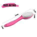 WAFJAMF Foot Stone Brush Exfoliating Brush Shower Foot Srubber with Pumice(1 PCS Rose Red)