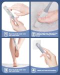 Demarzily Toe Cleaning Brush,Foot Scrubber for Shower with 15.7" Long Handle Soft Silicone Cleaning Shower Brush Foot Care for Seniors,Elderly, Men and Women (Grey)