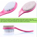WAFJAMF Foot Stone Brush Exfoliating Brush Shower Foot Srubber with Pumice(1 PCS Rose Red)