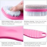 WAFJAMF Foot Stone Brush Exfoliating Brush Shower Foot Srubber with Pumice(1 PCS Rose Red)
