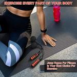 Maxwealth Cordless Jump Rope with Pilates Bar & Resistance Bands - 3-in-1 Fitness Set for Home Gym Workouts