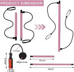 Maxwealth Cordless Jump Rope with Pilates Bar & Resistance Bands - 3-in-1 Fitness Set for Home Gym Workouts