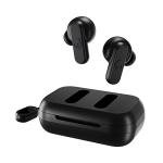 Skullcandy Dime 2 Wireless Earbuds, Bluetooth Headphones, Noise Isolating Fit, Up to 12 Hours Battery, Microphone for iPhone Android, Easy Carry with Integrated Lanyard - True Black
